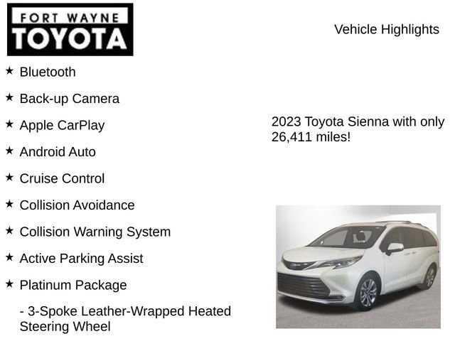 Used 2023 Toyota Sienna Platinum FWD image 8