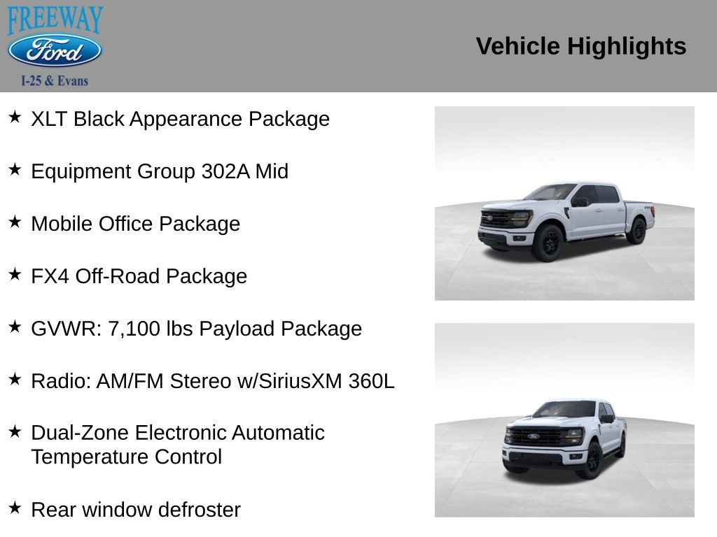 New 2025 Ford F150 XLT w/ Equipment Group 302A MID image 2