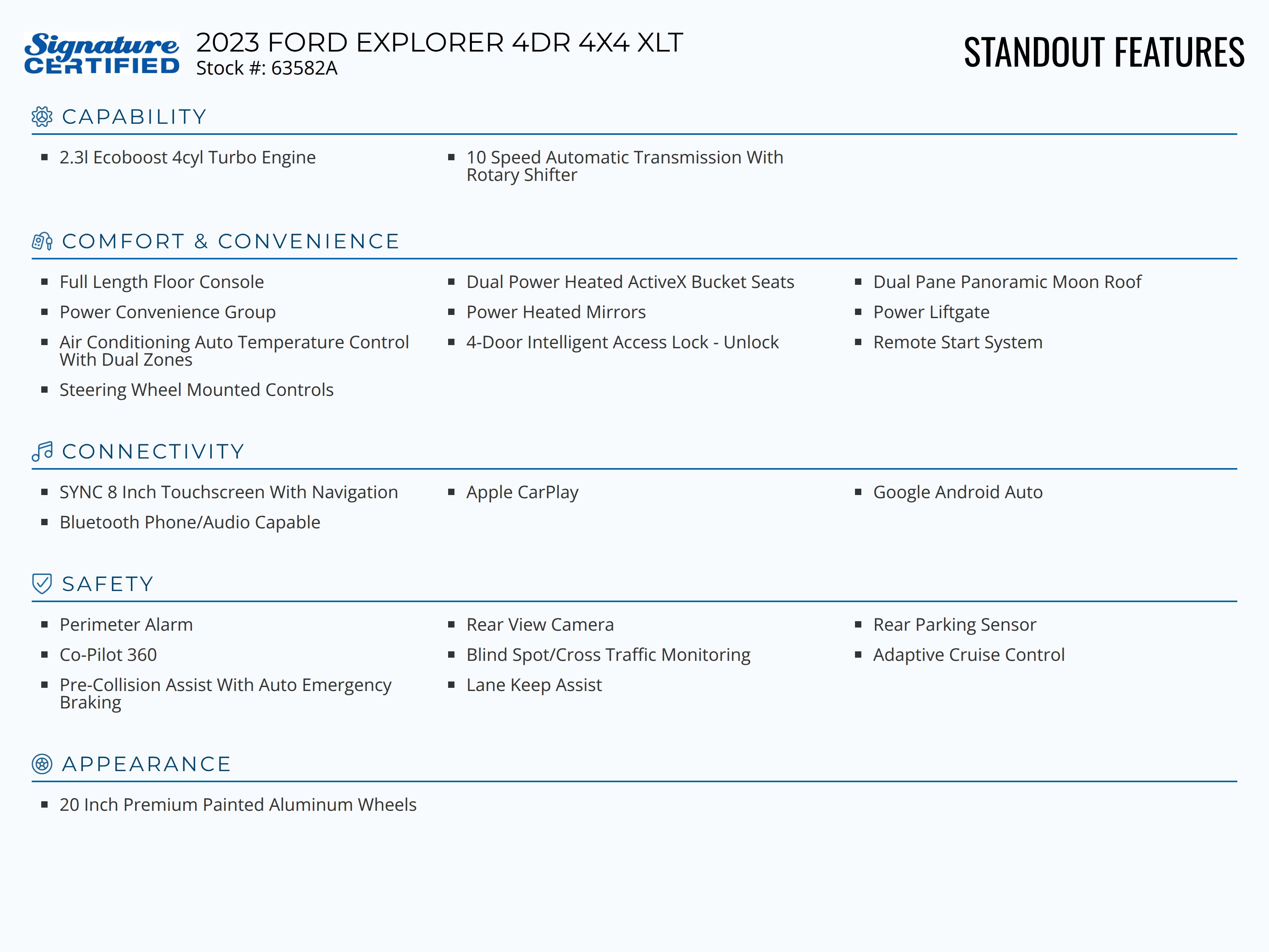 Used 2023 Ford Explorer XLT w/ Equipment Group 202A image 2