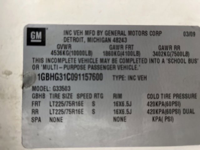 Used 2009 Chevrolet Express 3500 w/ School Bus Package image 18