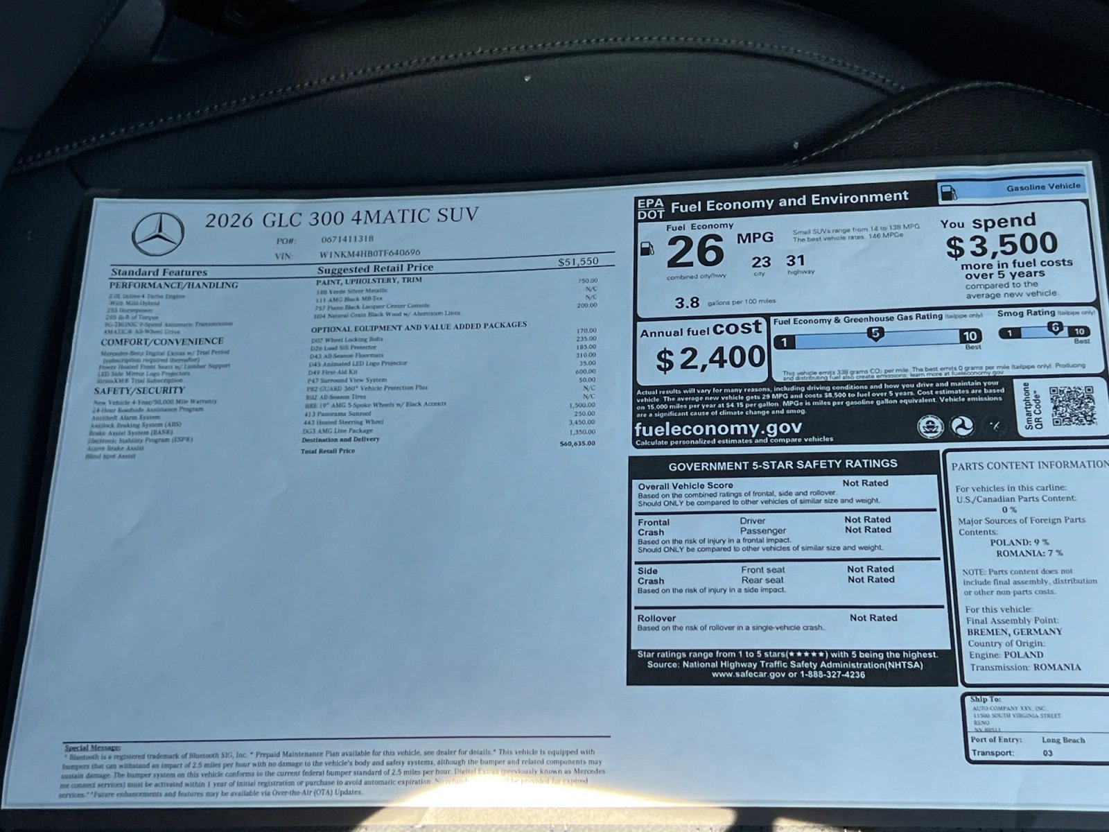 New 2026 Mercedes-Benz GLC 300 4MATIC image 19
