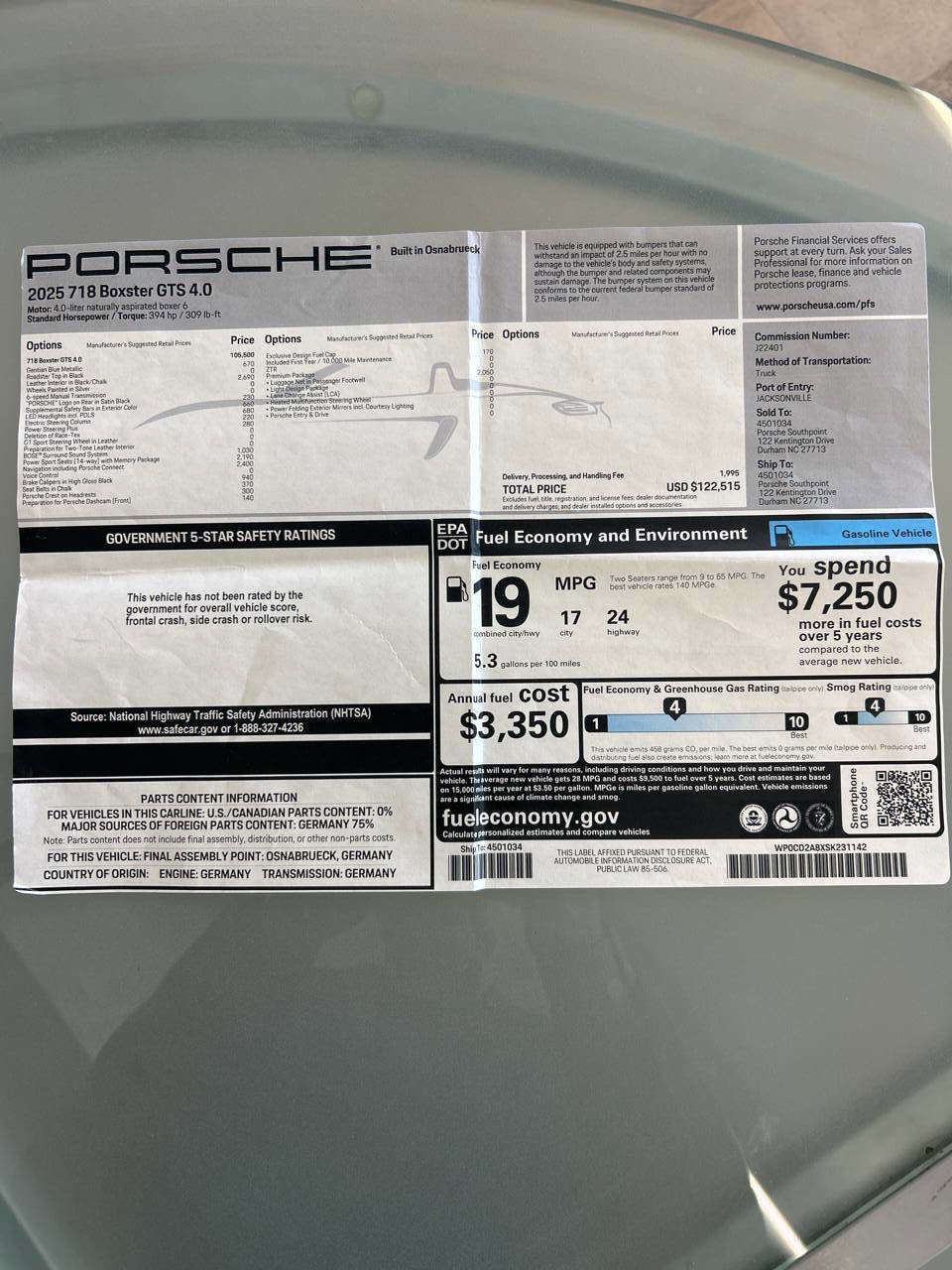 Used 2025 Porsche 718 Boxster GTS image 2