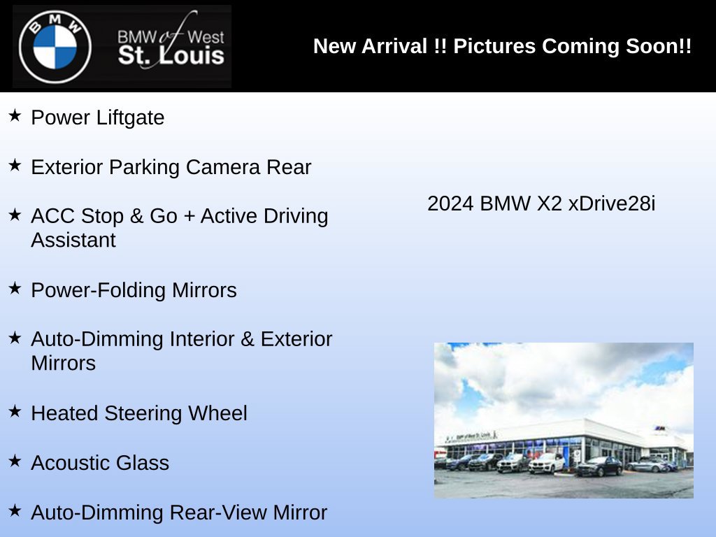 Used 2024 BMW X2 xDrive28i w/ Convenience Package AWD/4WD image 4
