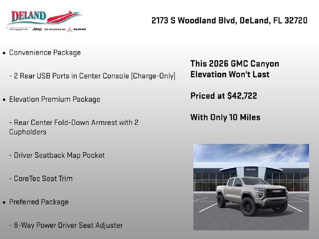 New 2026 GMC Canyon Elevation w/ Convenience Package RWD image 22