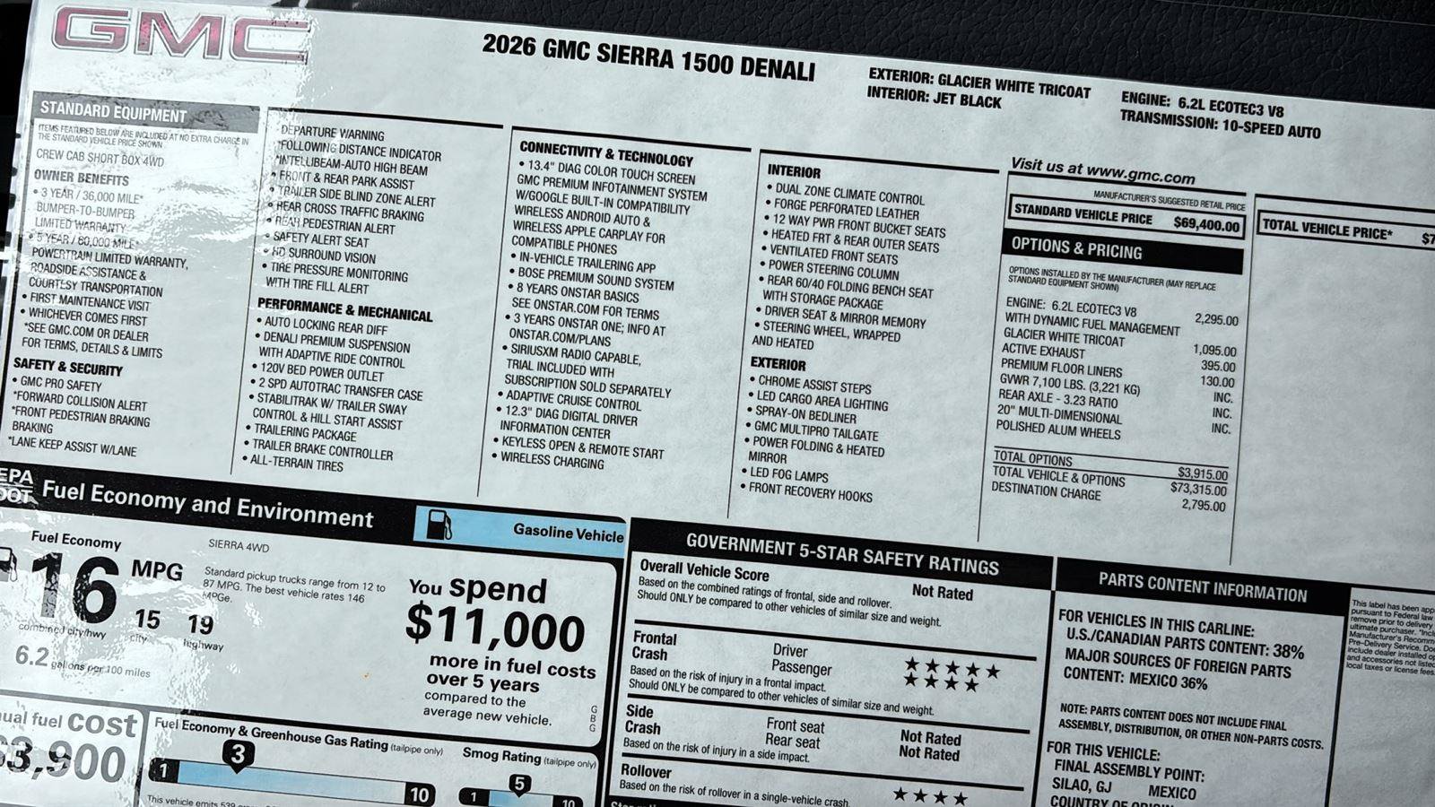 New 2026 GMC Sierra 1500 Denali AWD/4WD image 38