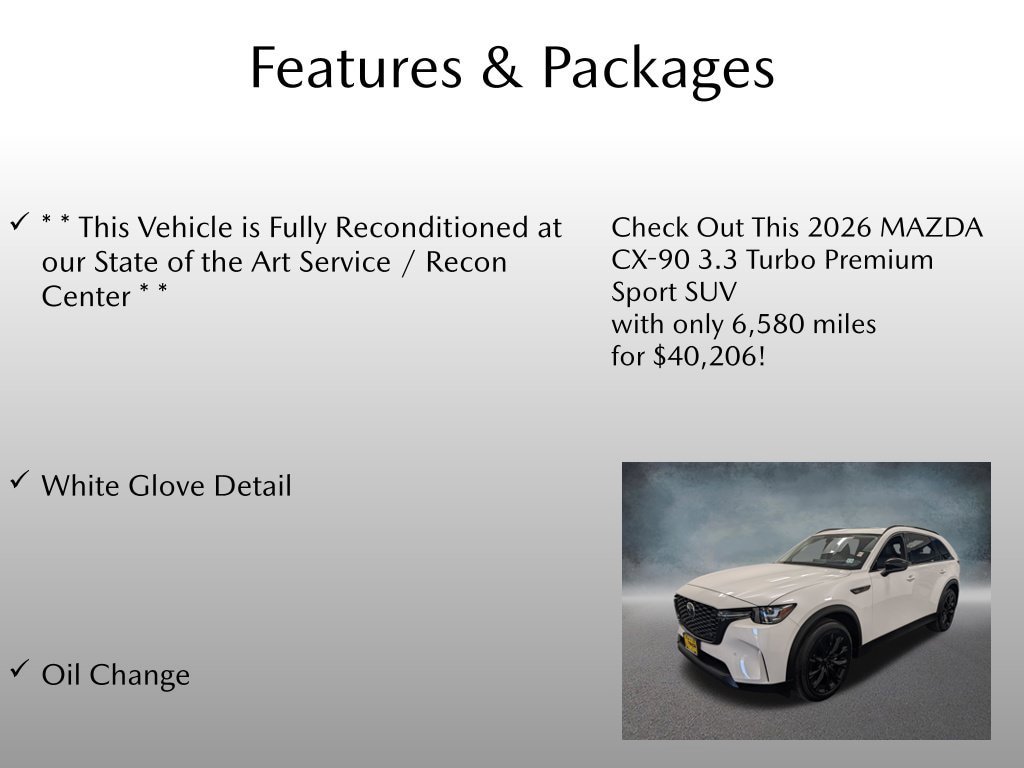 Certified 2026 MAZDA CX-90 3.3 Turbo w/ Premium Sport Pkg AWD/4WD image 4