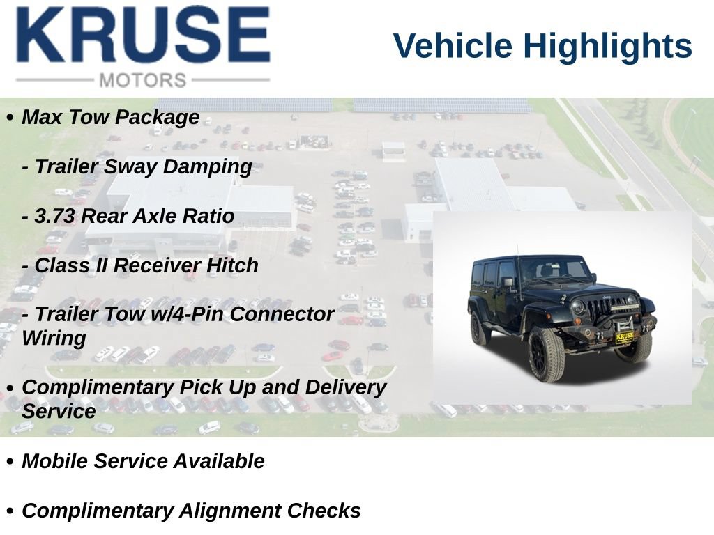 Used 2012 Jeep Wrangler Unlimited Sahara w/ Dual Top Group AWD/4WD image 10