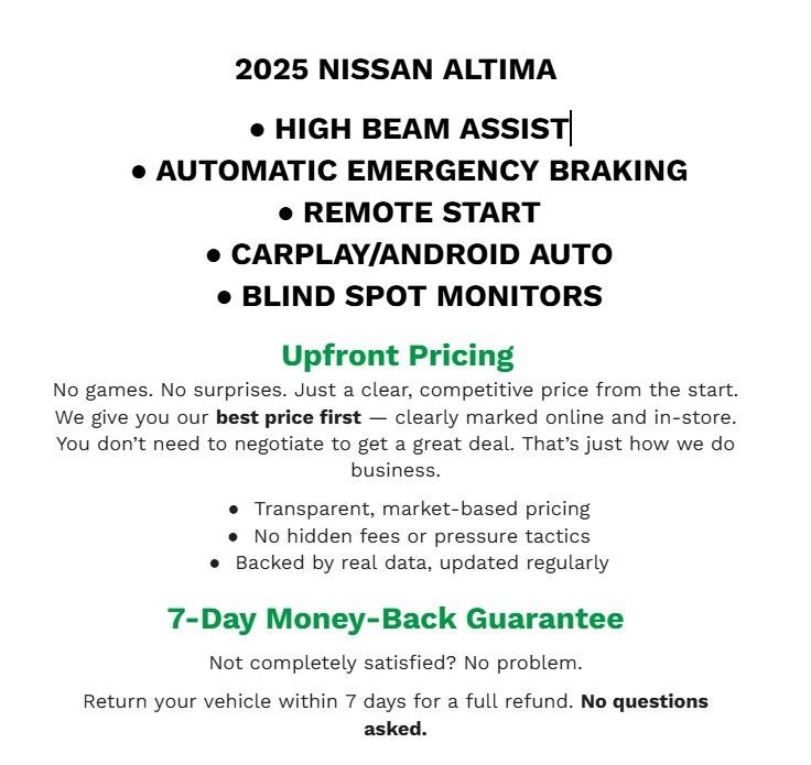 Used 2025 Nissan Altima 2.5 SV image 2
