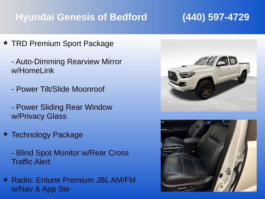 Used 2020 Toyota Tacoma TRD Sport w/ TRD Premium Sport Package AWD/4WD image 14
