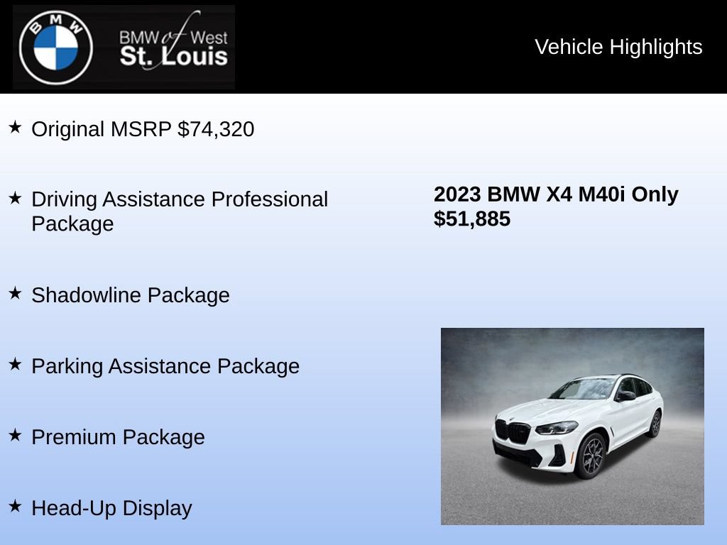 Used 2023 BMW X4 M40i AWD/4WD image 9