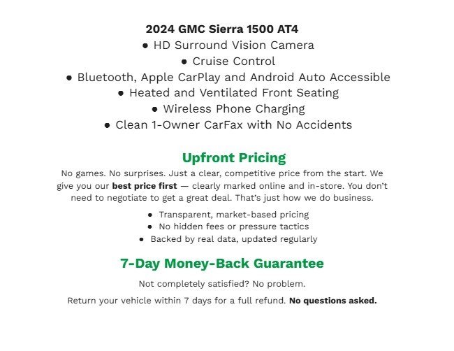 Certified 2024 GMC Sierra 1500 AT4 w/ AT4 Preferred Package AWD/4WD image 2