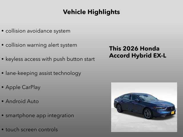 New 2026 Honda Accord EX-L image 10