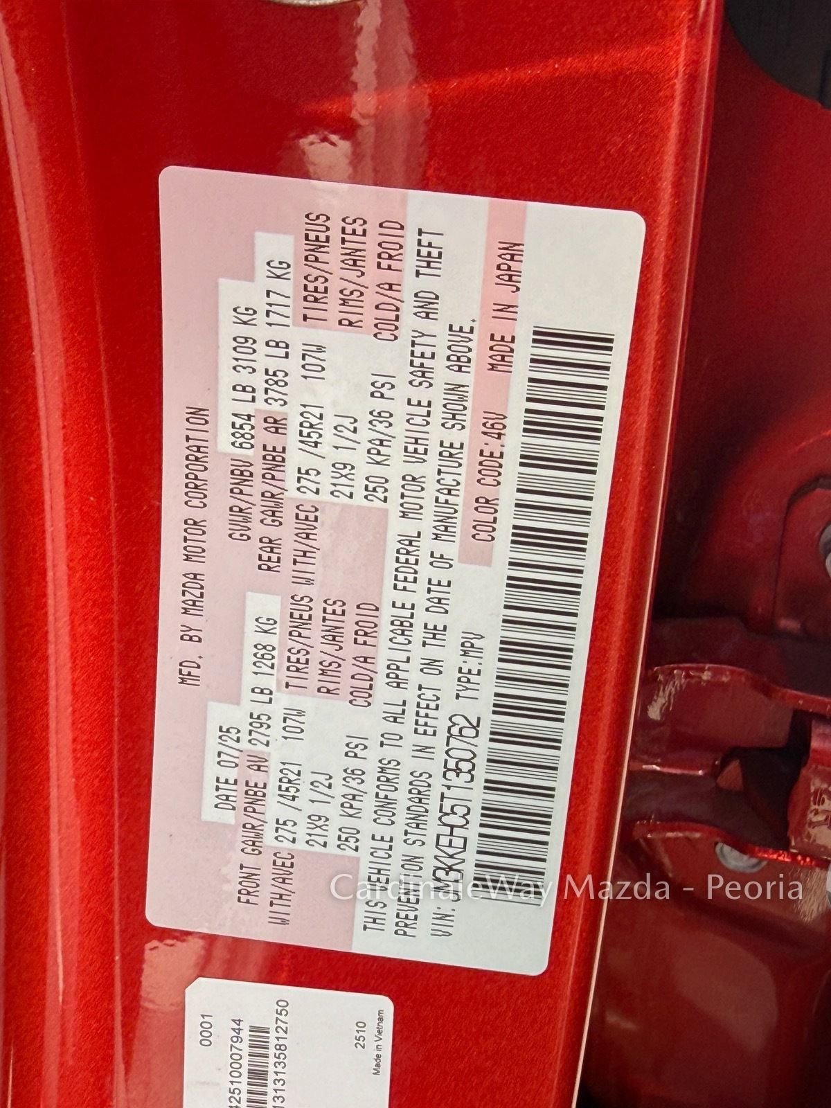 Certified 2026 MAZDA CX-90 3.3 Turbo S w/ Premium Plus image 36