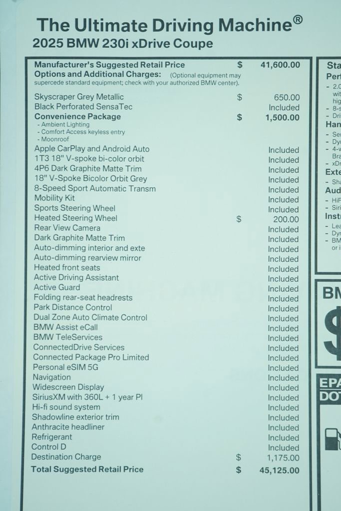 Used 2025 BMW 230i xDrive Coupe image 8