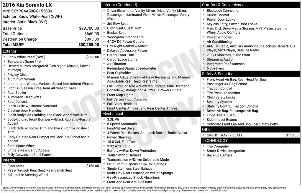Used 2016 Kia Sorento LX image 12