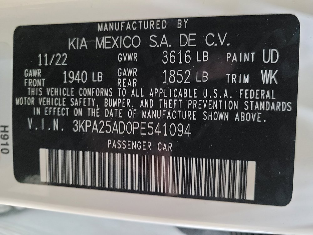 Used 2023 Kia Rio S w/ Technology Package FWD image 33