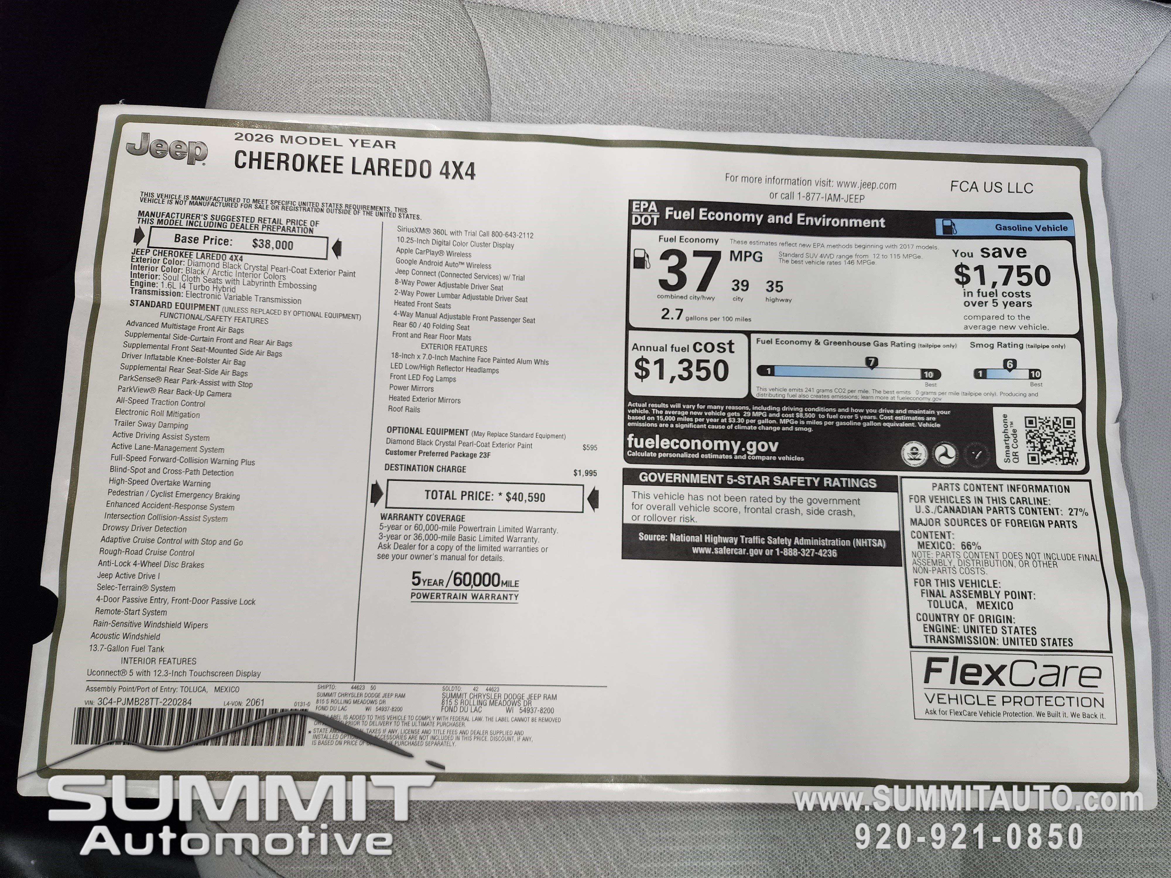 New 2026 Jeep Cherokee Laredo image 35