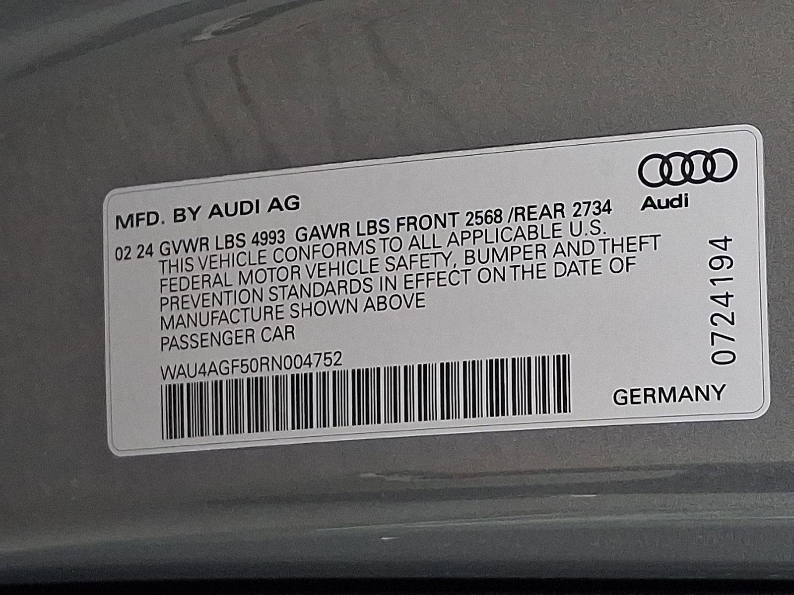 Used 2024 Audi A5 2.0T Premium Plus w/ Premium Plus AWD/4WD image 27