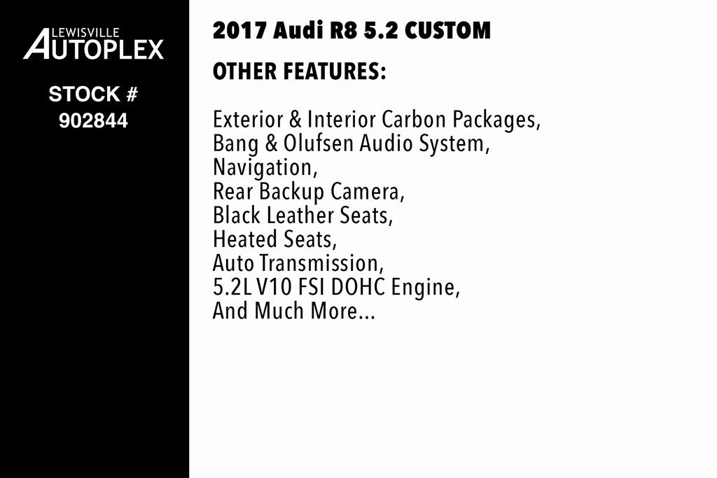 Used 2017 Audi R8 V10 w/ Carbon Exterior Package image 3