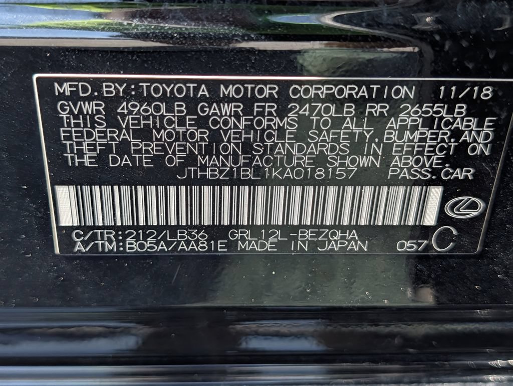 Used 2019 Lexus GS 350 F Sport RWD image 37