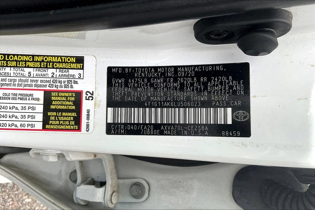 Used 2020 Toyota Camry SE FWD image 10