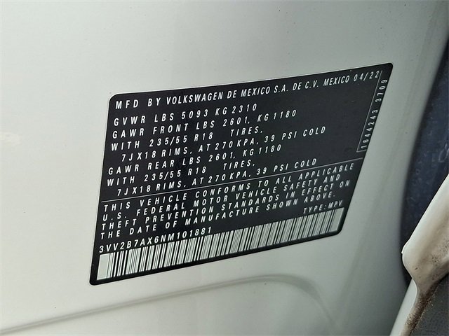 Used 2022 Volkswagen Tiguan SE image 29