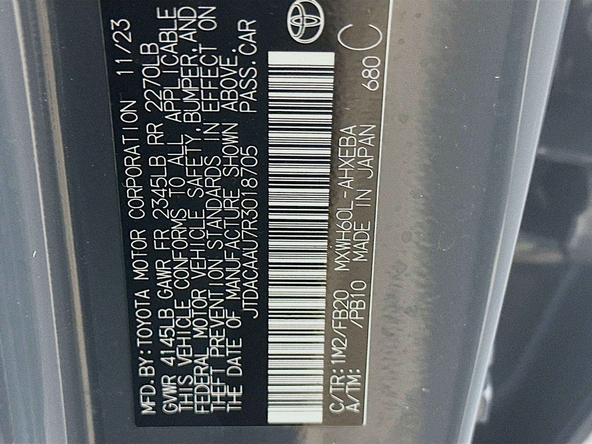 Used 2024 Toyota Prius LE image 12