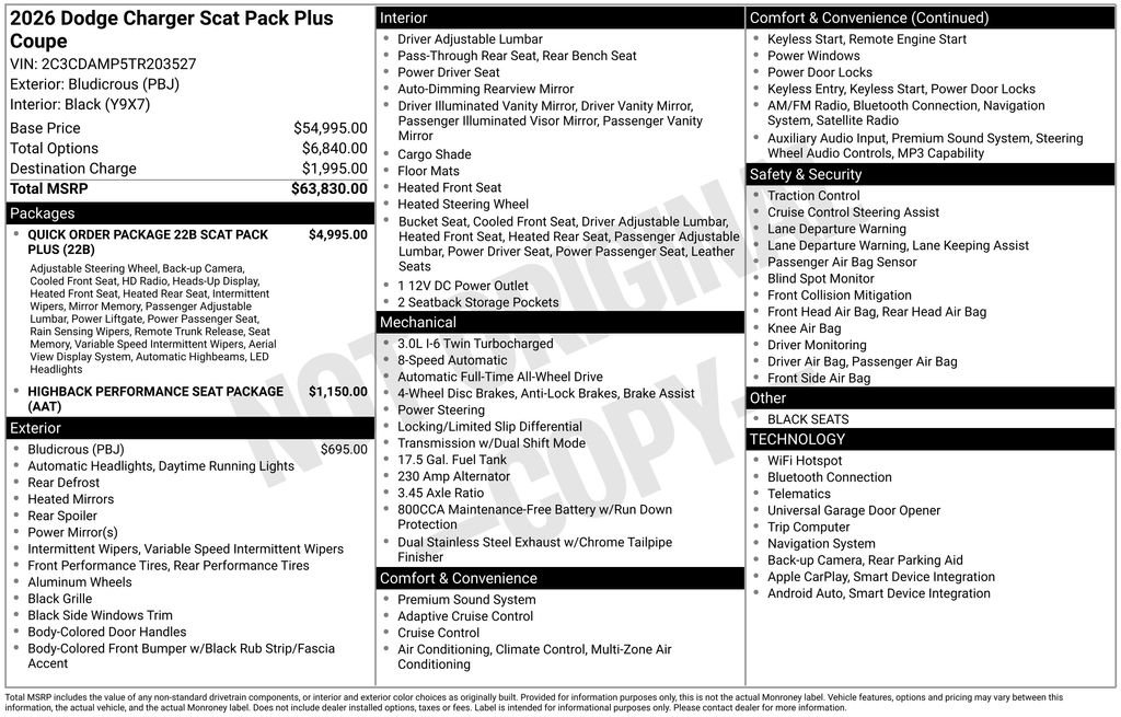 New 2026 Dodge Charger R/T Scat Pack image 6