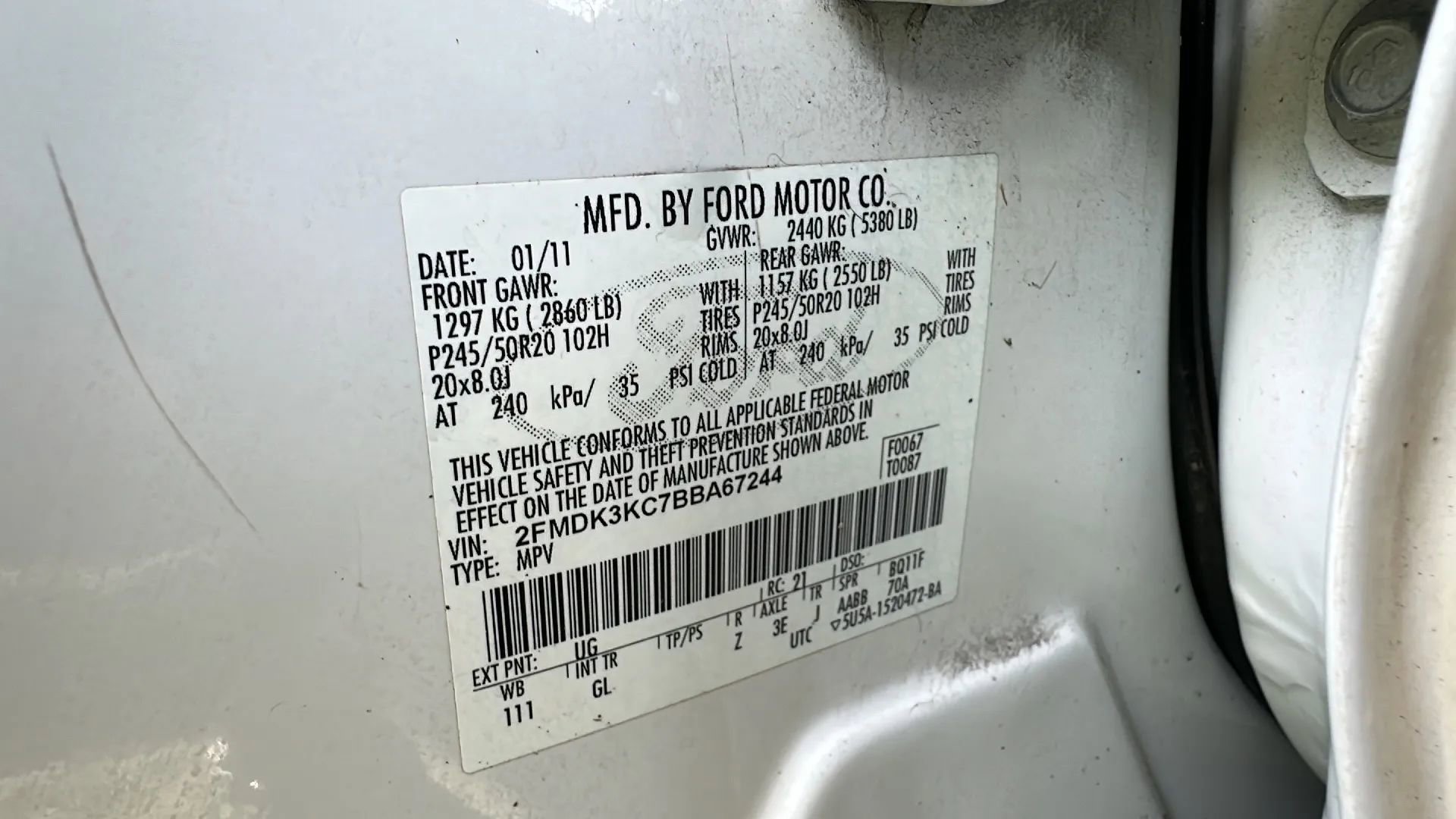 Used 2011 Ford Edge Limited w/ 302A Rapid Spec Order Code FWD image 44