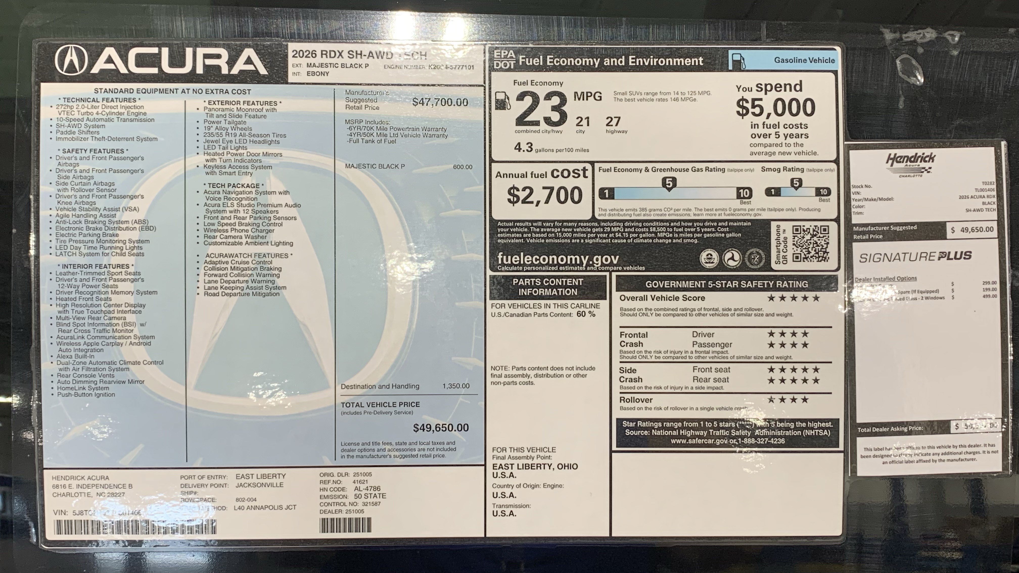 Certified 2026 Acura RDX SH-AWD w/ Technology Package image 35