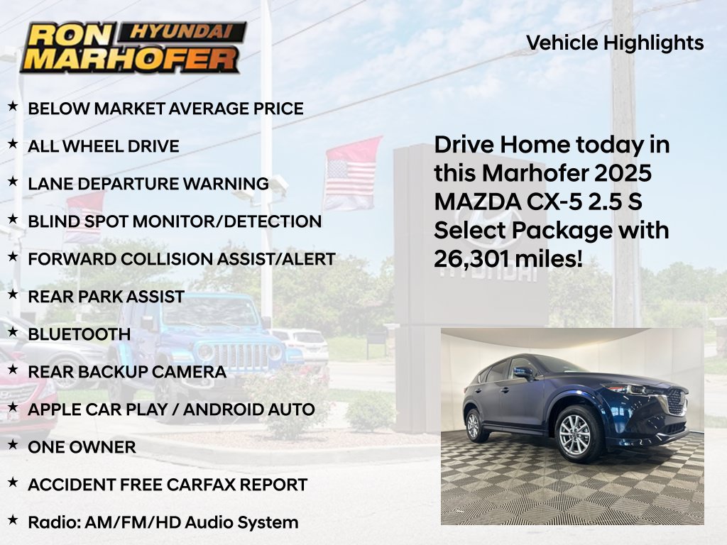 Used 2025 MAZDA CX-5 AWD 2.5 S w/ Select Package image 14