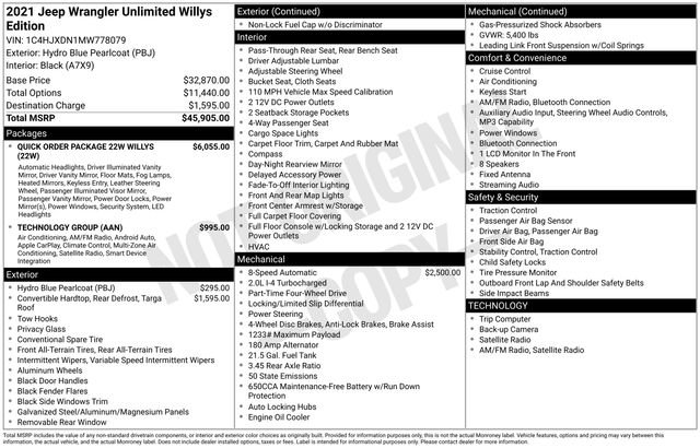 Used 2021 Jeep Wrangler Unlimited Sport image 4