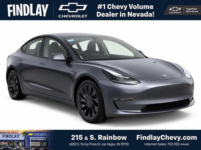 Used 2021 Tesla Model 3 Performance AWD/4WD image 1