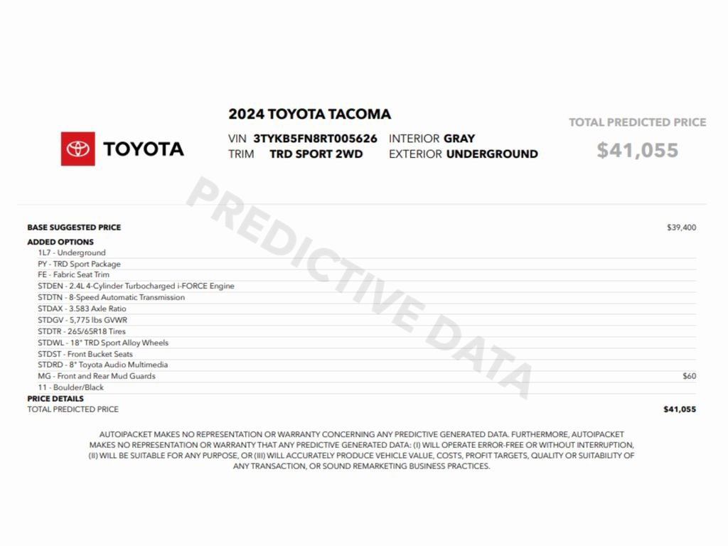 Used 2024 Toyota Tacoma TRD Sport image 2