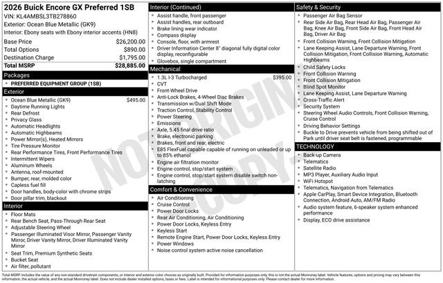 New 2026 Buick Encore GX Preferred FWD image 23