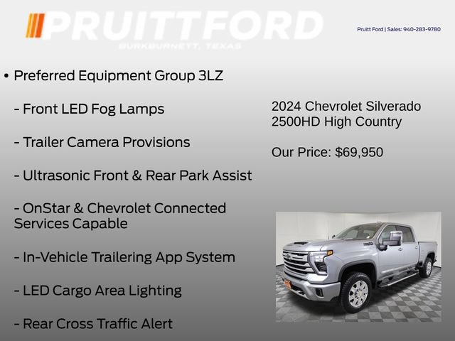 Used 2024 Chevrolet Silverado 2500 High Country w/ Technology Package AWD/4WD image 37