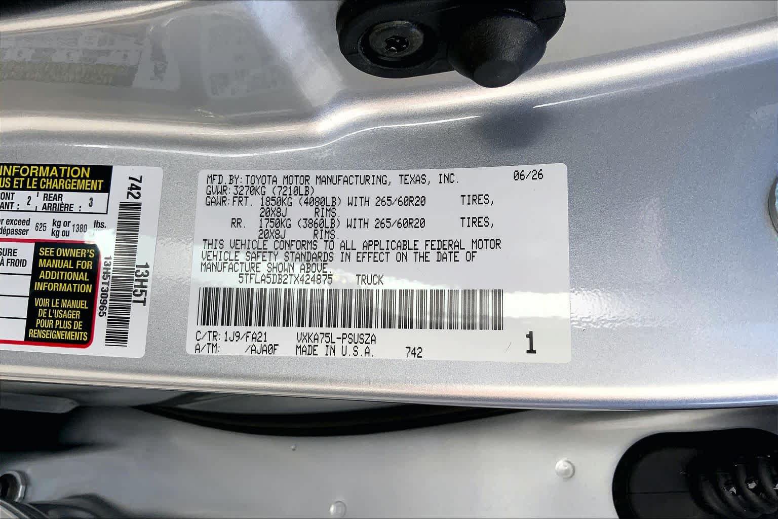 Used 2026 Toyota Tundra SR5 w/ SX Package AWD/4WD image 35