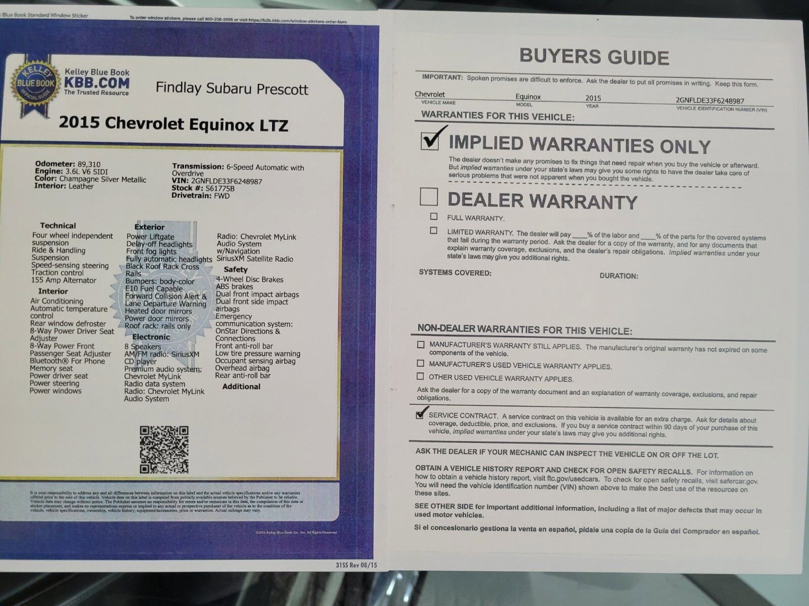 Used 2015 Chevrolet Equinox LTZ image 32