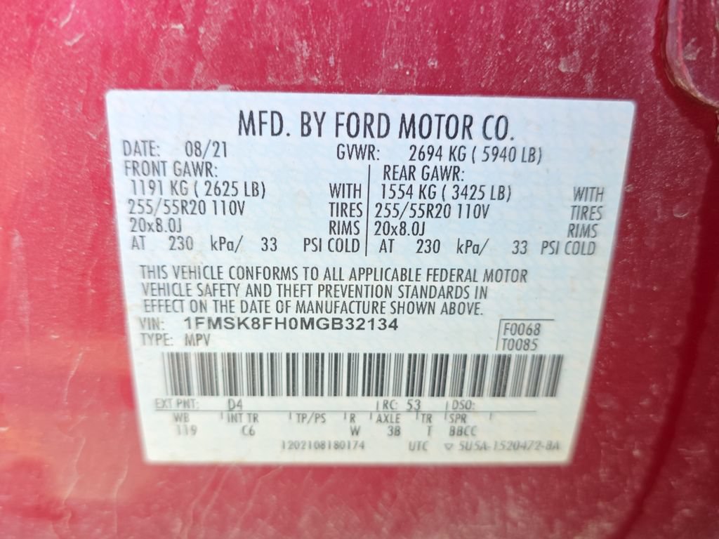 Used 2021 Ford Explorer Limited w/ Equipment Group 301A AWD/4WD image 20