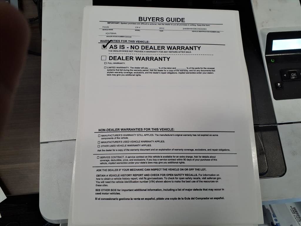 Used 2012 Honda CR-V EX image 25