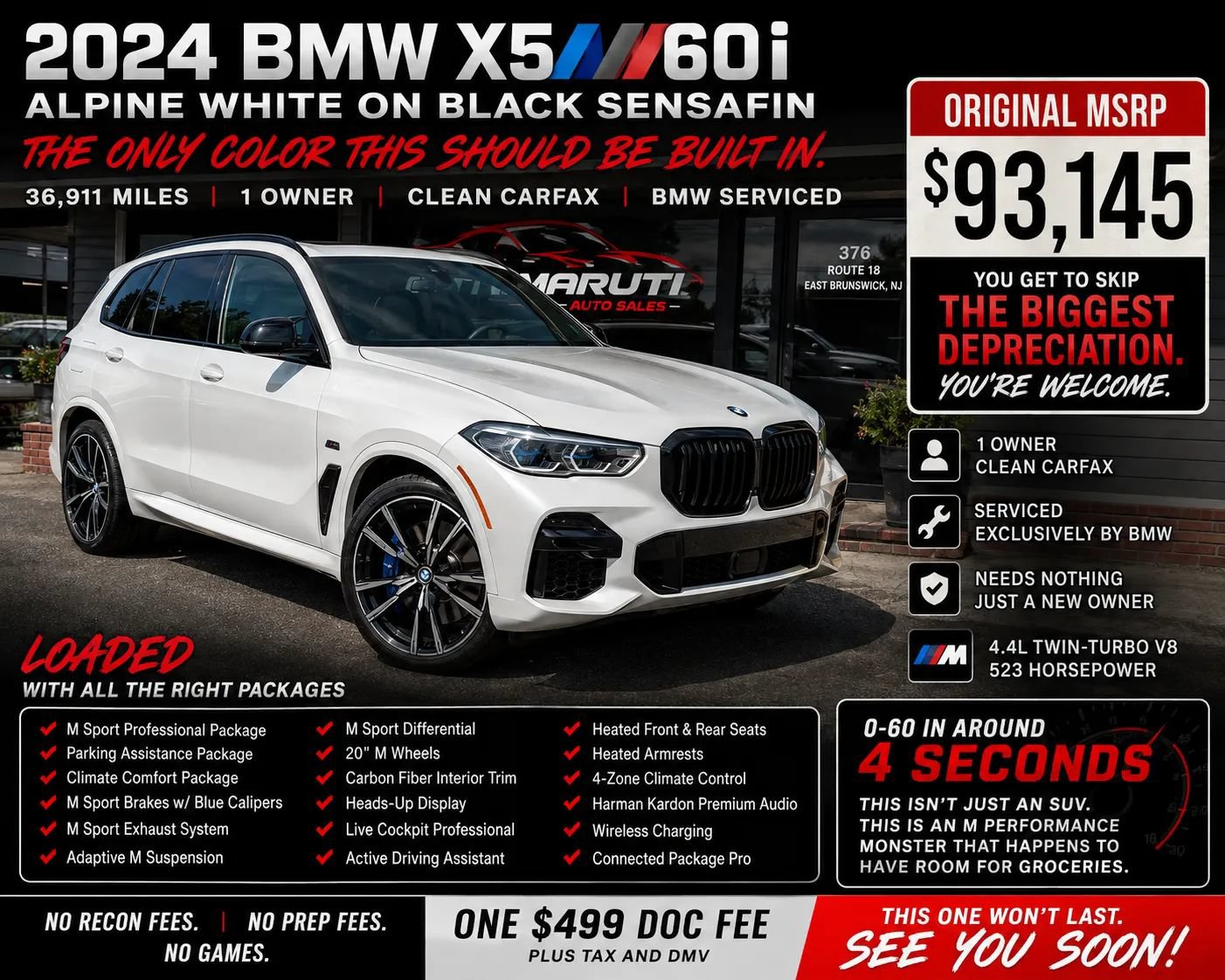 Used 2024 BMW X5 M60i w/ Climate Comfort Package