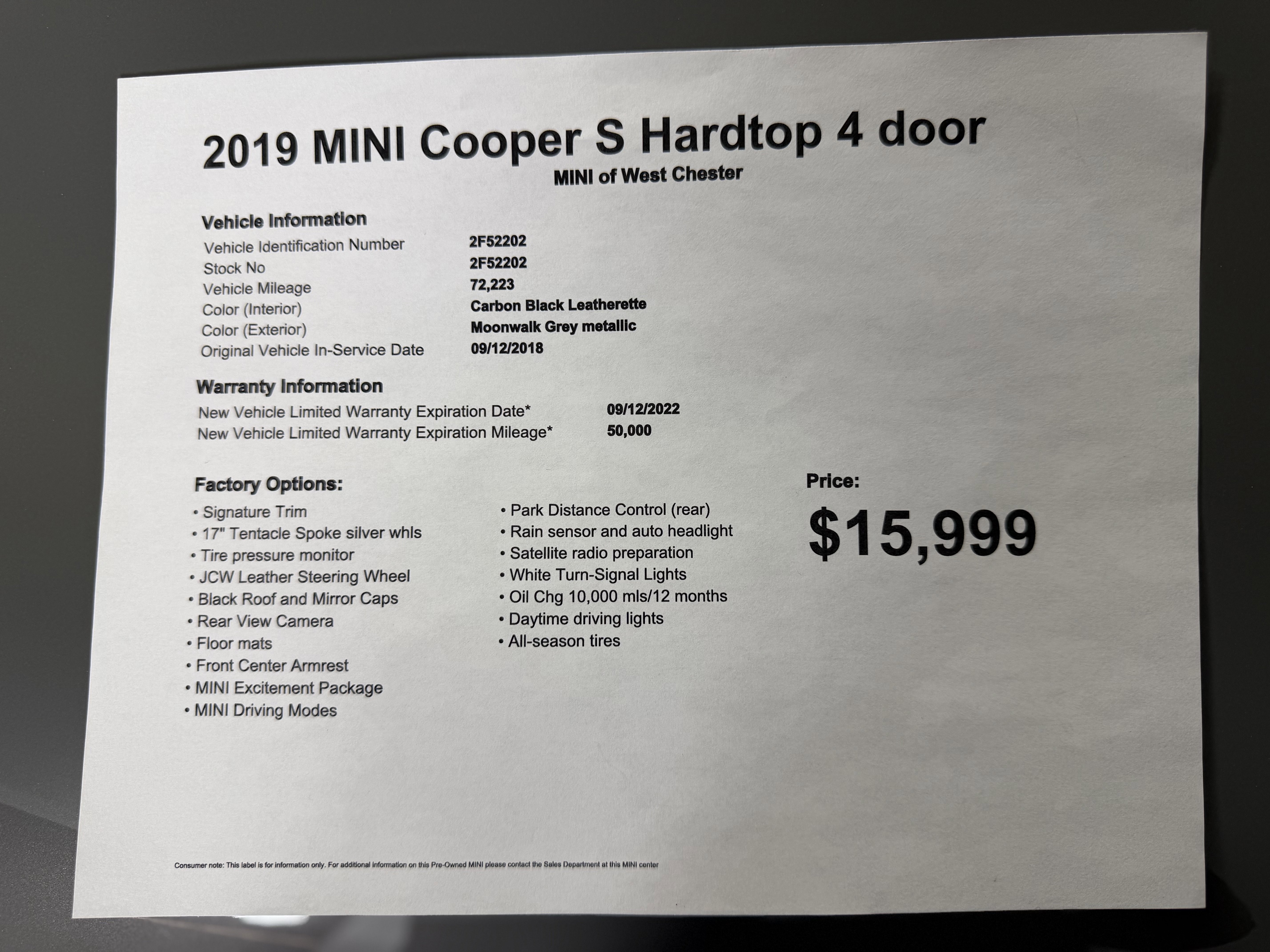 Used 2019 MINI Cooper S image 21