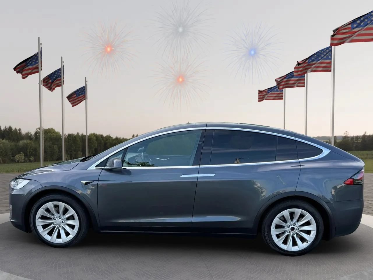Used 2017 Tesla Model X 75D AWD/4WD image 3