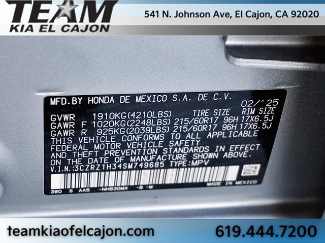 Used 2025 Honda HR-V LX image 34