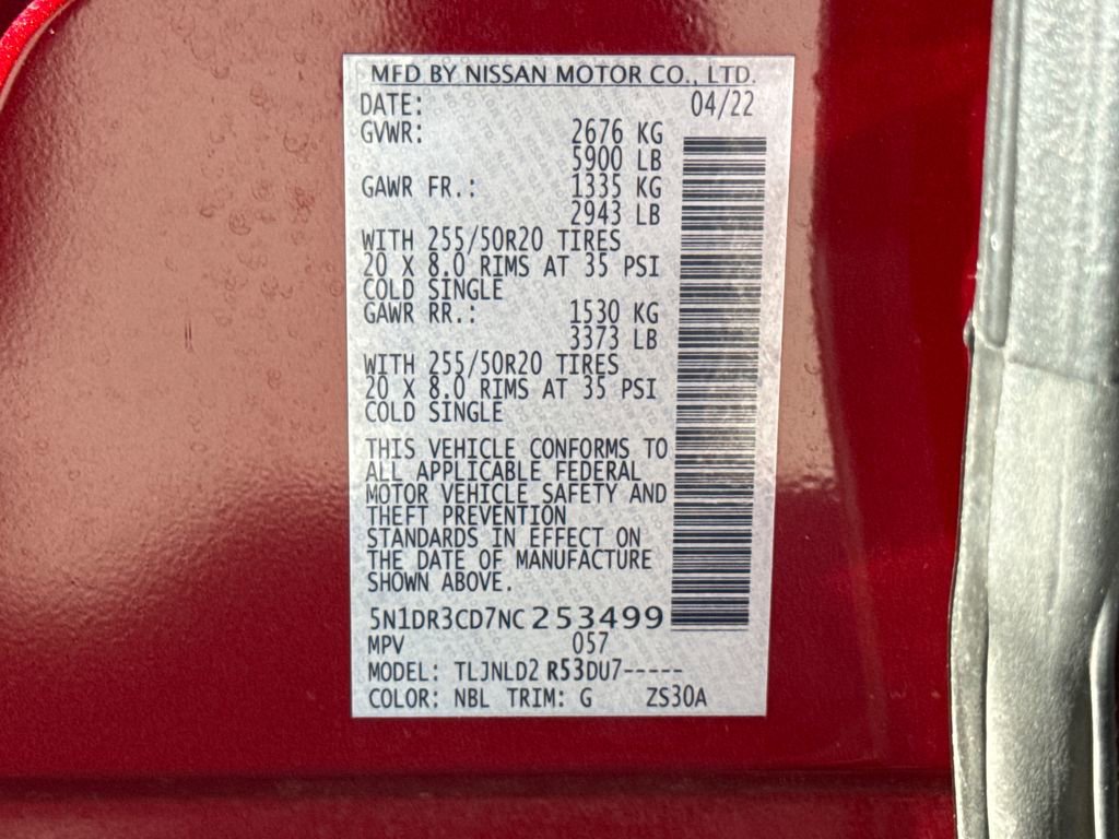 Used 2022 Nissan Pathfinder SL w/ SL Premium Package image 36