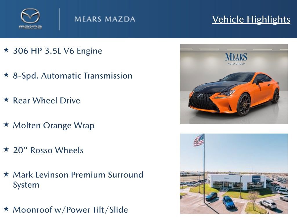 Used 2015 Lexus RC 350 image 2