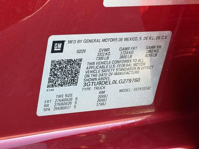 Used 2020 GMC Sierra 1500 SLT w/ SLT Premium Plus Package AWD/4WD image 20