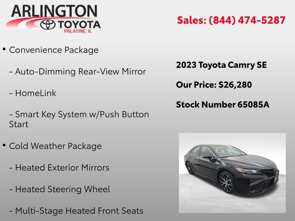 Used 2023 Toyota Camry SE w/ Cold Weather Package image 4