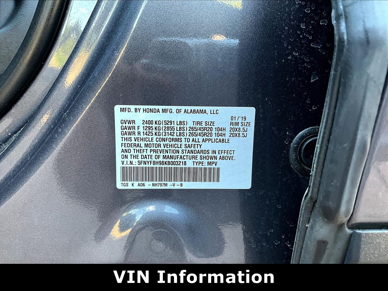 Used 2019 Honda Passport Touring image 19