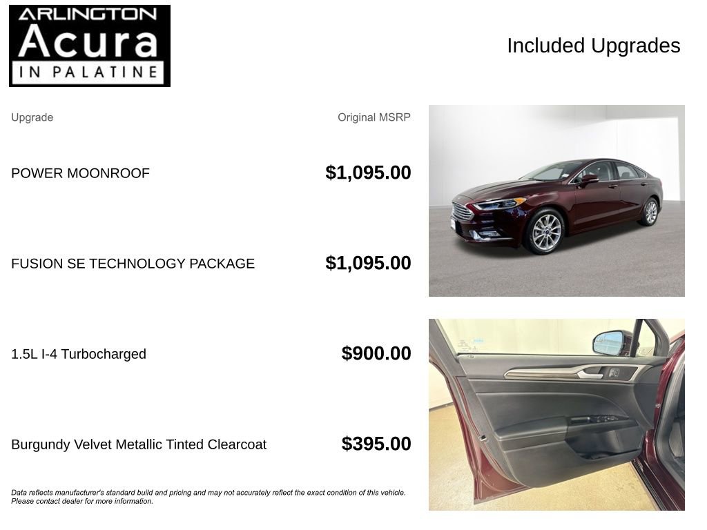 Used 2017 Ford Fusion SE w/ Fusion SE Technology Package image 4